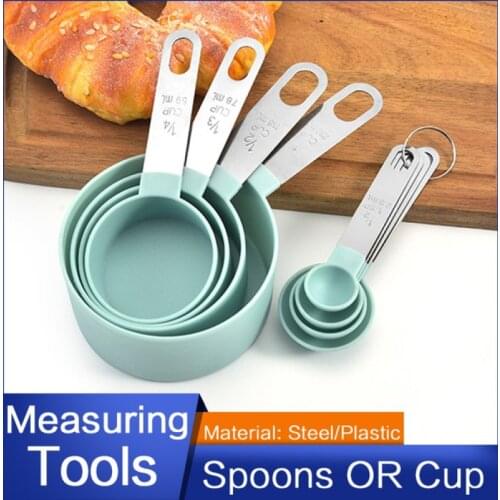 New Multi Purpose Spoons/cup Measuring Tools Pp Baking Accessories Stainless Steel/plastic Handle Kitchen Gadgets