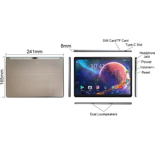 New Android Tablets 4G Network 10.1 inch MT6797 Deca Core Dual Phone Call 1280x800 4G LTE GPS Wifi Tablet PC