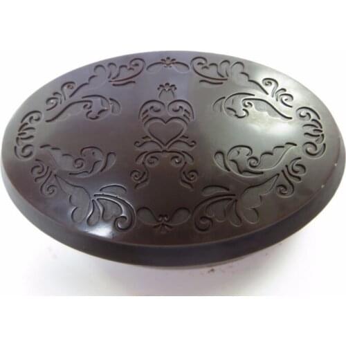 QT0060 Oval shape stamp handmade soap mold art pattern chocolate mould DIY silicone soap molds pudding jelly candle moulds