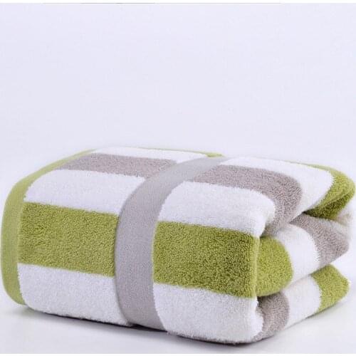 Multicolor Cotton Striped Bath Towel Absorbent Quick-Drying Beach Face Hand Shower Soft Washcloth