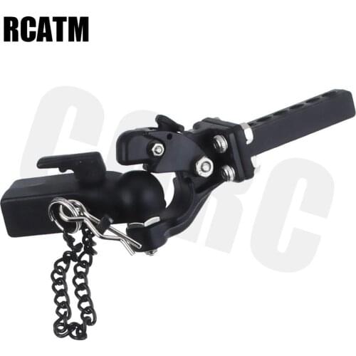 RC Metal Trailer Hook Connector Coupler For 1/10 RC Crawler Car Traxxas TRX4 G500 TRX6 G63 D90 D110 Axial SCX10 90046 JIMNY
