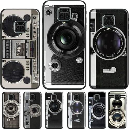 Retro Vintage Camera TPU Case For Xiaomi Redmi Note 9 Pro Note 9S 8T 9 9C 9A Cover For Redmi Note 8 Pro Case