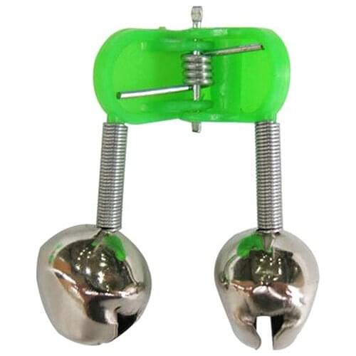 5 Pcs/lot 10 Pcs/lot Fishing Bite Alarms Fishing Rod Bells Rod Clamp Tip Clip Bells Ring Green Fishing Accessory New