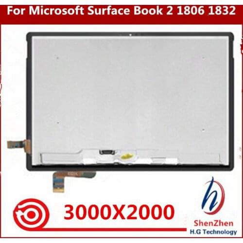 Original LCD Display Assembly For Microsoft Surface book 2 1806 1832 LCD Display Screen Complete Assembly not for 15 inch