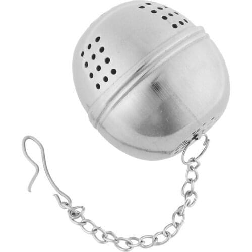 Hangable Stainless Steel Ball Shape Tea Infuser For Loose Tea Leaf Spice Home Kitchen Accessories Mesh Filter Strainer