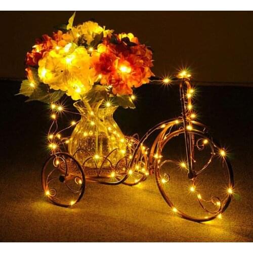 Copper Wire Led Fairy Lights Fairy Light Fairy String Outdoor Festival Xmas Decor 20LED Garden Yard Durable Landscape Lamp