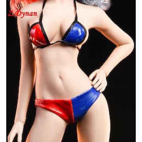 1/6 scale Female joker Sexy red blue Bikini VSTOYS Set for 12 inches Action Figures