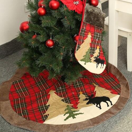 Christmas Decorations Cloth Patch Tree Skirt Christmas Tree Mat Small Tree Ornaments Apron