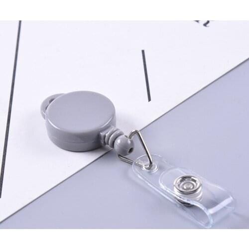 Office Plastic easy-to-pull metal easy-to-pull metal certificate button telescopic cartoon easy-to-pull button down button