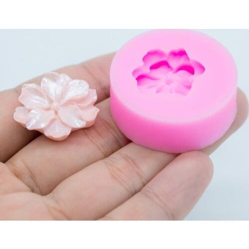 YF222 Flower Silicone Mold Bakeware French Pastry Macaroon Cookie Shape Resin Jewelry Pendant Charm Soap Molds