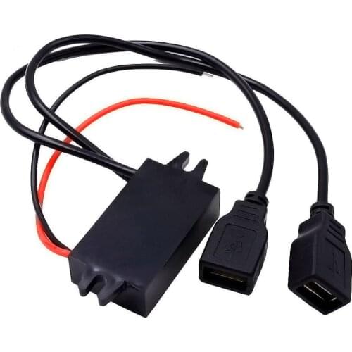 Car charger Car Boat Motorcycle 2 USB Charger DC 12V To 5V 3A Power Adapter Supply For bmw e87 e83 e82 e70 For volvo For honda