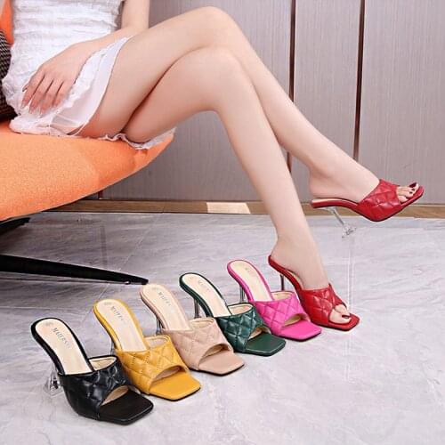 2021 Summer New Style European Fashion Casual Fish Mouth Sandals Ladies Sexy Set Feet Super High Heels