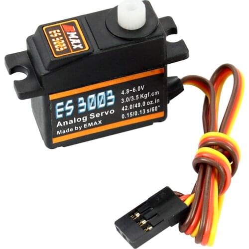 1pc new EMAX ES3003 ES3004 ES3053 ES3054 Plastic/Metal Analog/Digital Gear Servo For F3A 3D Airplane Model