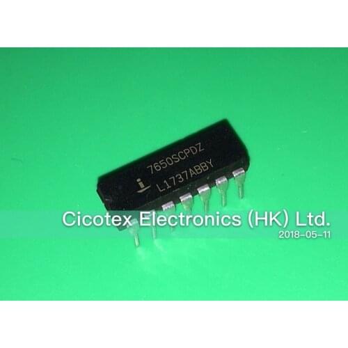 10pcs/lot ICL7650SCPDZ DIP14 7650SCPDZ IC OPAMP CHOPPER 2MHZ 14DIP