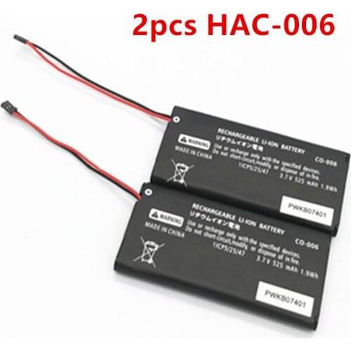 2pcs HAC-006 525mAh Battery HAC-BPJPA-C0 HAC-015/016 HAC-A-JCL-C0 HAC-A-JCR-C0 For Nintendo Switch Ns Joy-Con Controller Gamepad