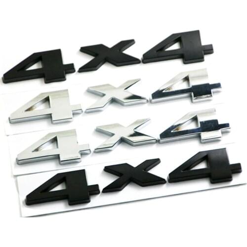 3D 4X4 Decal Car Decoration Accessories Car Sticker Logo Badge Metal Off-road 4x4 Car Logo Body Sticker Decoration Sticker
