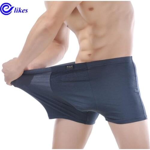 4pcs Men Modal bamboo f Boxer Shorts Mens Underwear Brand Shorts Heathy Underwear Man plus big size 4XL/5XL/6XL/7XL Panties
