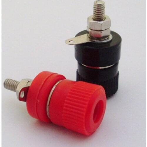 4pcs Binding Post 4mm Banana Female Audio Power Connectors Outer Diameter: 14.5mm