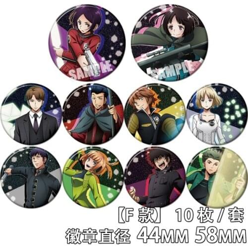 58mm Anime Brooch World Trigger Osamu Mikumo Acrylic Icons Round Badges