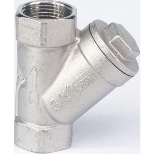 DN20 3/4" BSP Female Thread 304 Stainless Steel Inline Y Filter Strainer 229 PSI