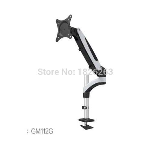 GM112G 360 Degree Gas Spring Full Motion Grommet Mounting TV Mount Flexible 15-27" LCD LED Monitor Holder Arm Loading 0-8kgs