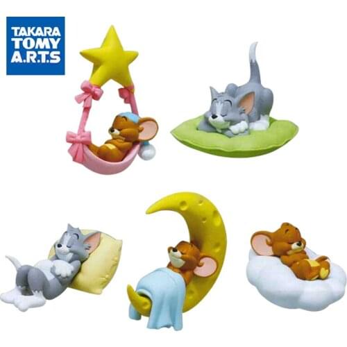 TAKARATOMY Gacha Tom and Jerry Concert Charm PVC Childrens Bedtime Toy Figure