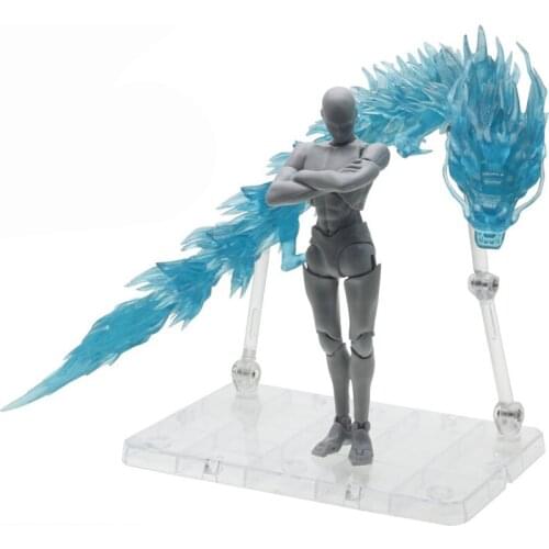 Demon Slayer SHF Figure Battle Scene Decoration Dragon Effects Whirlwind Flame Shenron Action Base Model Toys With Bracket