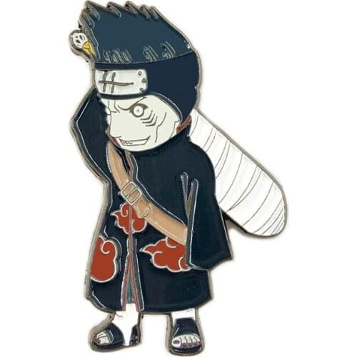 Classic Cartoon Anime Hoshigaki Kisame Cosplay Enamel Brooch Pins Badge Lapel Pin Alloy Metal Fashion Jewelry Accessories