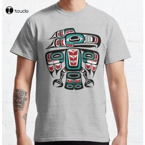 Haida Tlingit Native Raven Totem Classic T-Shirt Tee Shirt