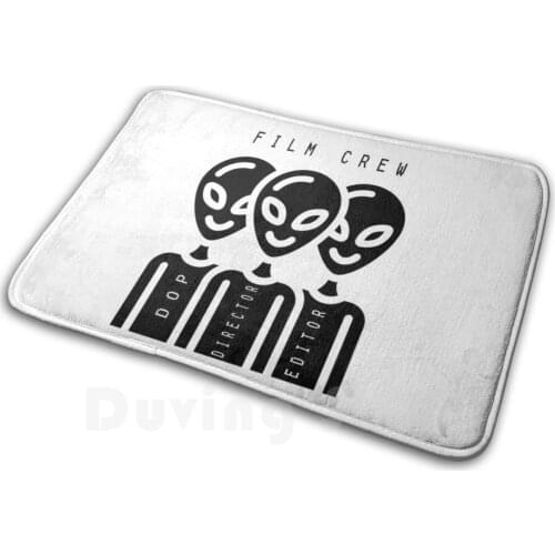 Film Crew Mat Rug Carpet Anti-Slip Floor Mats Bedroom Film Crew Movie Camera Filmmaking Funny Cinema Director Filmmaker Sci Fi