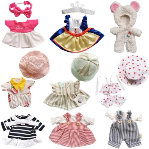 Doll Clothes Fit 25cm Baby Doll 1/6 BJD Doll Toy New Born Doll Lovely Accessories Outfit Princess Dress Summer Suit Girls Gifts