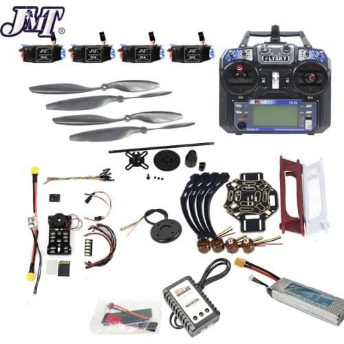JMT DIY FPV Drone Quadcopter 4-axle Aircraft Kit 450 Frame PXI PX4 Flight Control 920KV Motor GPS FS-i6 Transmitter