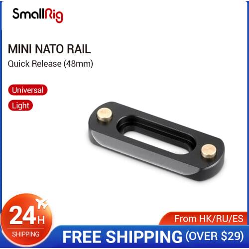 SmallRig Mini ( 6mm Thin ) Camera Quick Release NATO Rail (48mm) To Mount NATO Clamps - 2172