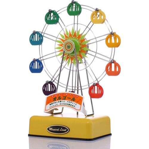 And refreshing sound Chinese valentines day present for his girlfriend Color wheel music box Music box to send friends