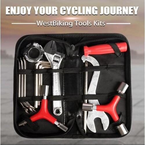 12 in 1 Bicycle Repair Tools Sets Multifunctional Wrenches Screwdriver Repair Case MTB Road Bike Tools Bike Removing Tool