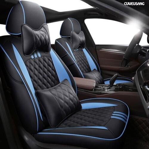 CUWEUSANG Custom Leather car seat cover set For Trumpchi GA6 GA3 GS5 GA8 GS8 GA5 GS4 GS7 GS3 GM8 GA4 GM6 Automobiles Seat Covers