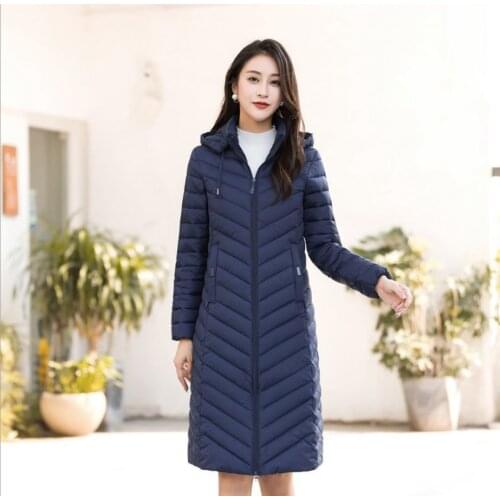 2021 New 90% White Duck Down Coat Long Ultra Light Slim Long Down Jacket Portable Women Winter Coat Plus Size Chaquetas Mujer