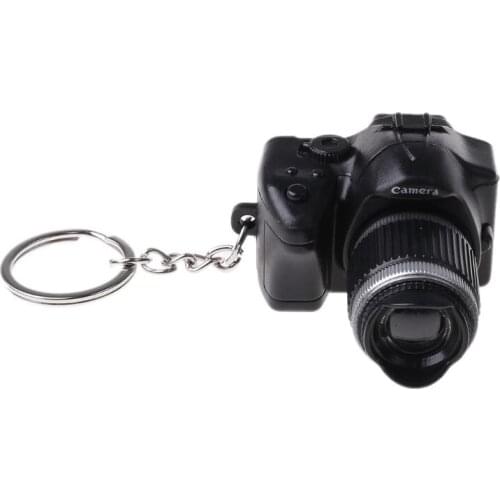 2021 New Mini Digital Reflex DSLR Camera LED Flash Light Torch Shutter Sound Keychain
