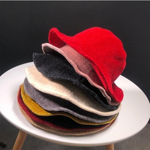 2019 New Fall and Winter Hat Korean version Japanese womens of retro knitted hat outdoor leisure thermal male fisherman hat