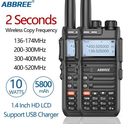 2PCS Upgraded Baofeng UV-5R Radio Copy full band 136-520MHz USB rechargeable walkie-talkie station outdoor two-way Radio