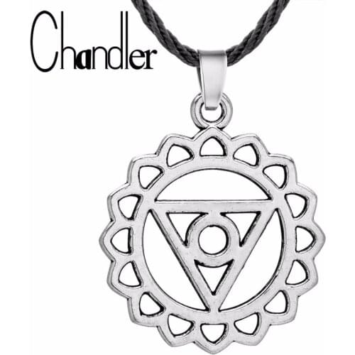 Chandler Deathly Hallows Luna Necklace Triangle Death Eye Evil Eye Flower Tassel Pendant For His Birthday Gifts Magic Pendant