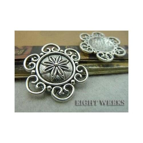 Zinc alloy pendant jewelry accessories diy handmade material charms ancient yinhua type alloy plate 30 mm