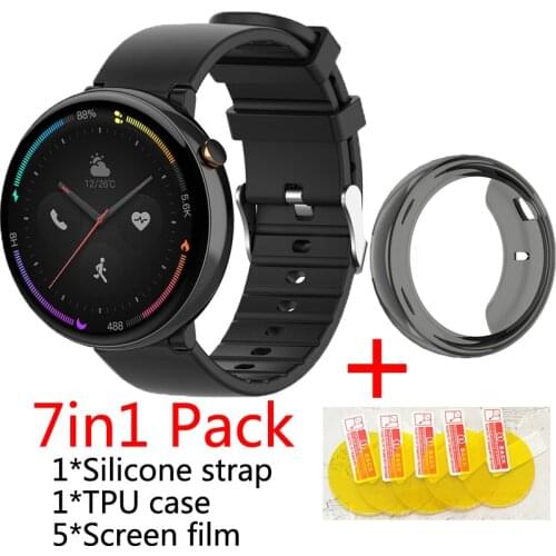 7in1 for Xiaomi Huami Amazfit Watch 2/ Verge 2 A1807 Strap Silicone Sport Wristband bracelet +TPU case +screen protector film