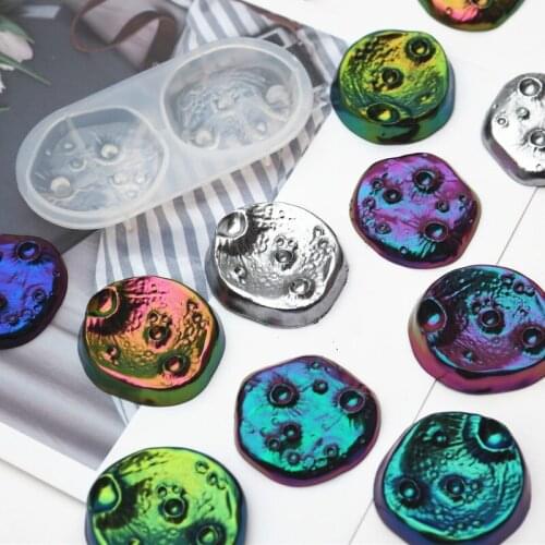 Falling Stone Silicone Mold with Holes Galaxy Silicone Mold Resin Space Jewelry DIY Soft Mold UV Resin Jewelry Molds