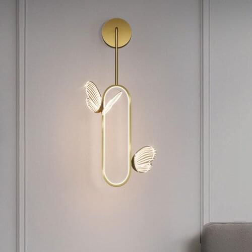 Butterfly LED Wall Lamp Indoor Lighting Light Fixture For Home Bedroom Bedside Living Room Decoration Background Staircase