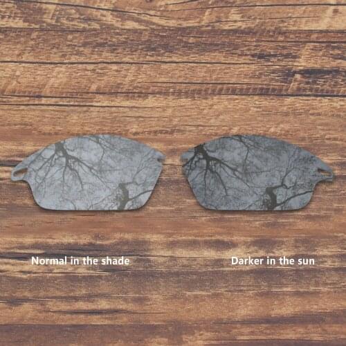 ToughAsNails Polarized Replacement Lenses for Oakley Fast Jacket Sunglasses Photochromic Grey (Lens Only)