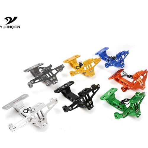 Universal Moto Scooter Number License Plate License Plate Bracket Holder For Kawasaki Z800 z750 z1000 EX ninja 250 300 z125 z250