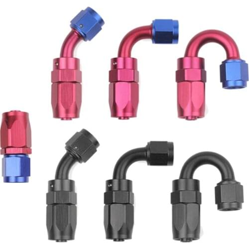 Universal Oil Fuel Line Fitting Adapter,Reusable AN 6 Hose End Aluminum Alloy 8.7mm Accessories Oil Gas Fitting Adaptor