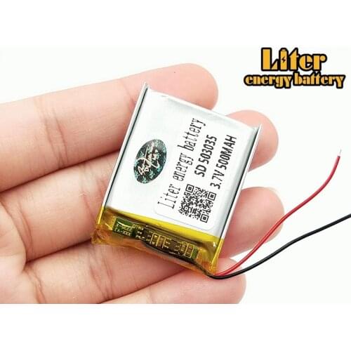 1/2/4Pcs Supply Polymer Lithium Battery 503035 3.7V 500mah Lithium Li-Po Rechargeable Batteries With PCB Board Protective