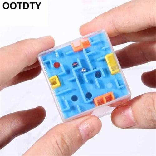 1 Piece Puzzle Maze Toy Brain Game Challenge Fidget Toys Balance Educational Toys Keychain Kids Toys Gift